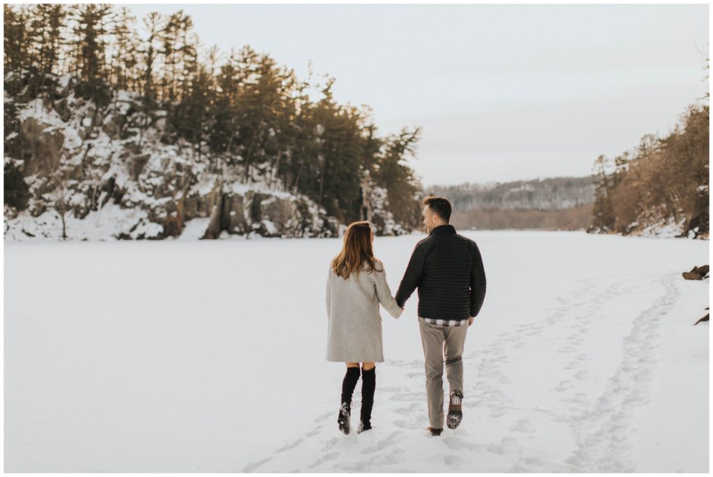 Taylors Falls Winter Engagement Session